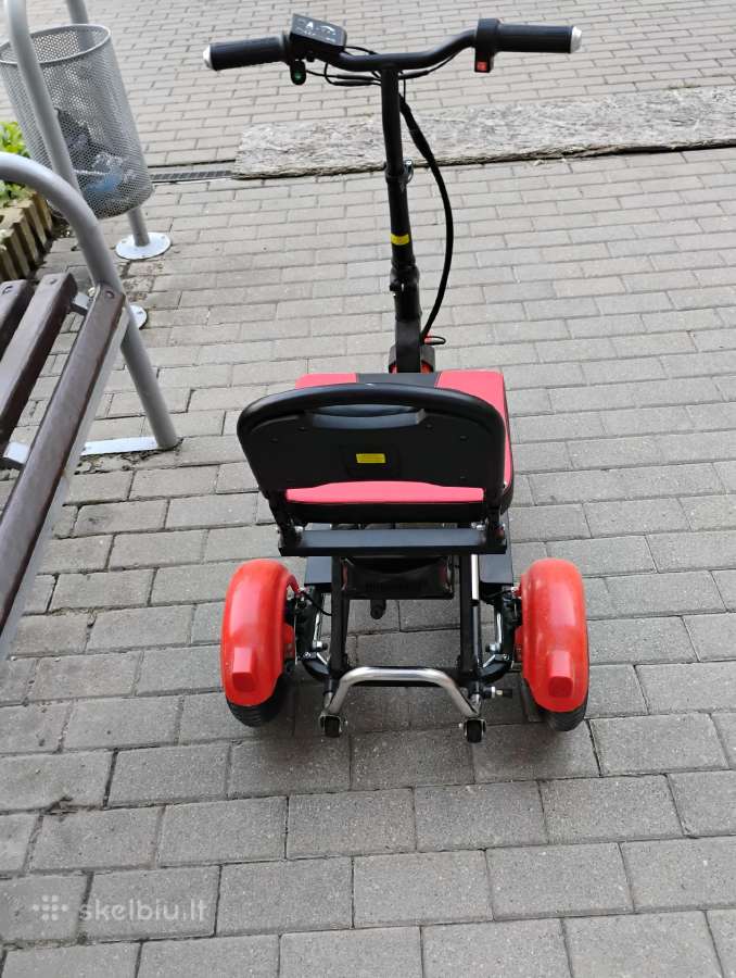 Kompaktiškas, sulankstomas elektrinis triratis. - nuotraukos Nr. 4