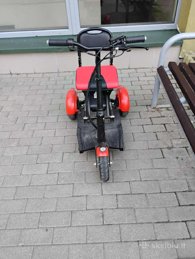 Kompaktiškas, sulankstomas elektrinis triratis. - nuotraukos Nr. 5