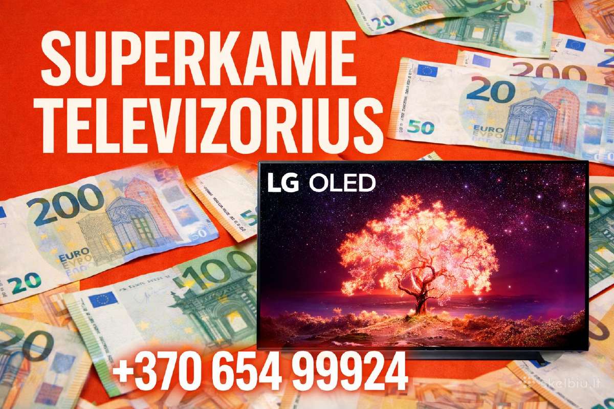 Superkame Televizorius – Atsiskaitome Iš Karto