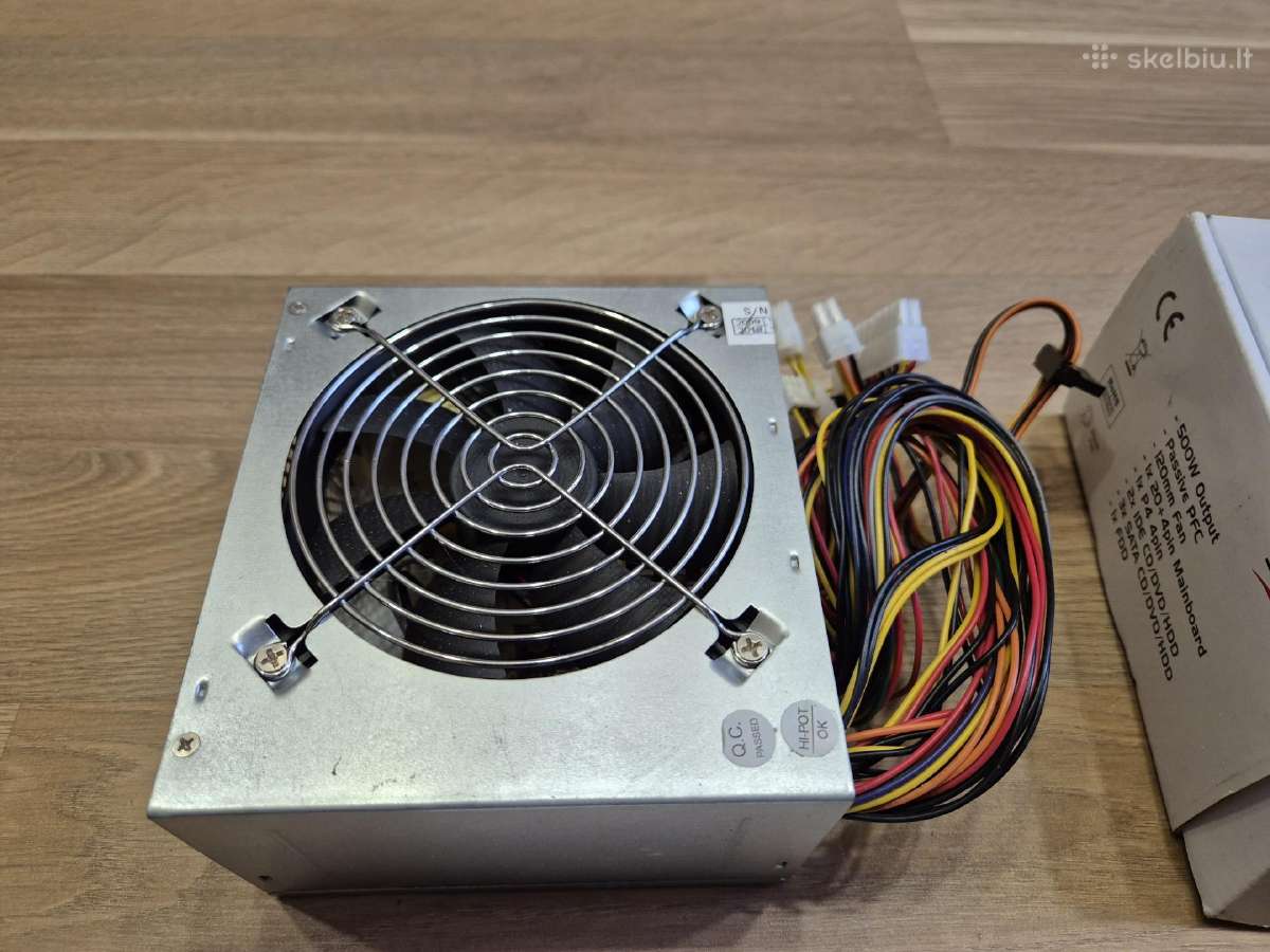 Maitinimo blokas Inter-tech SL-500a 500 W, 12cm - nuotraukos Nr. 4