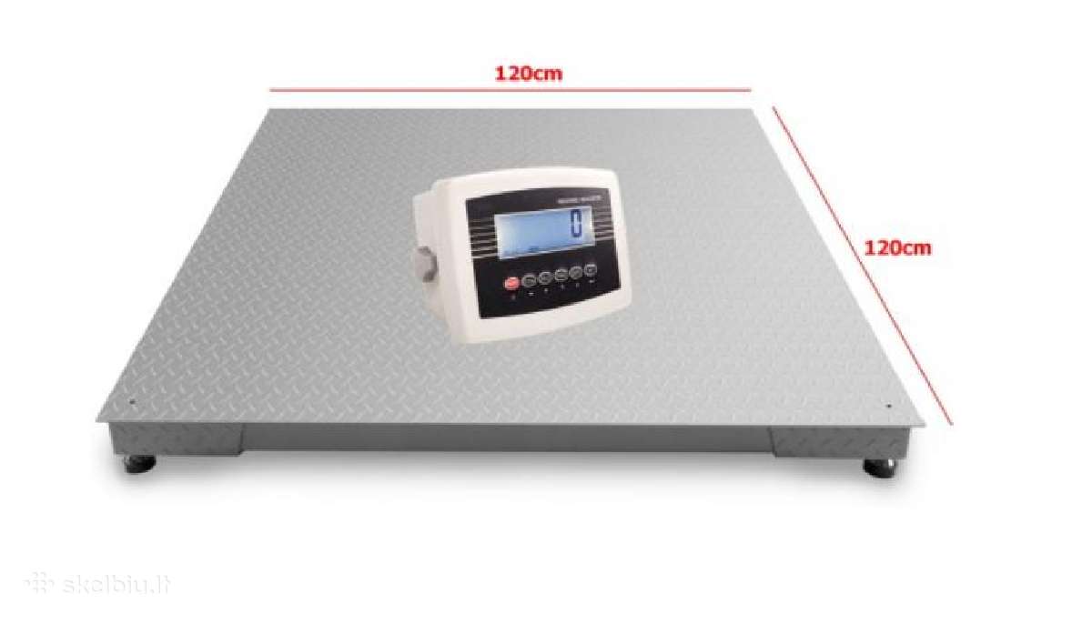 Platforminės svarstyklės 120x120cm 1500kg