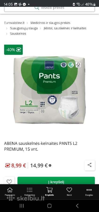 Sauskelnės suaugusiems