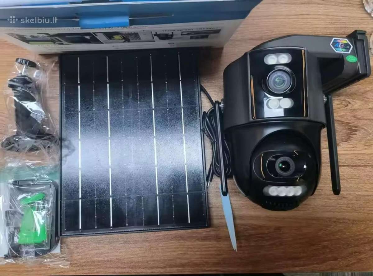 Išmani 4G su sim kupolinė vaizdo stebėjimo kamera