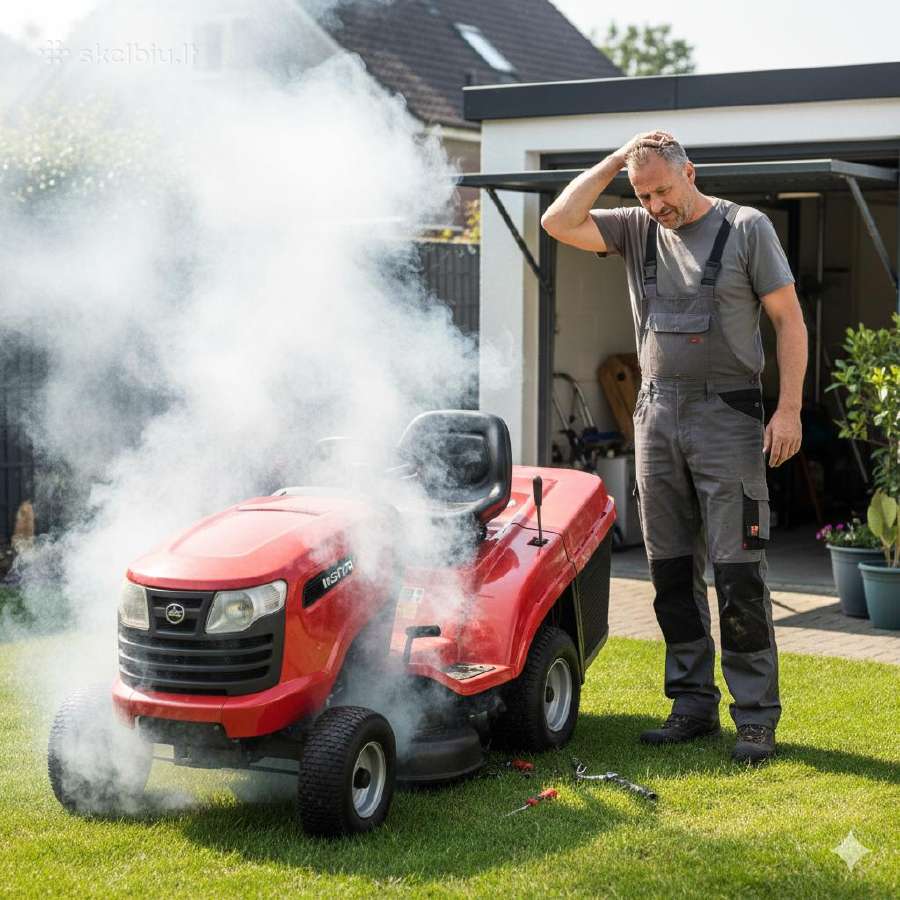 Superkame sodo techniką! Traktoriukus, žoliapjoves