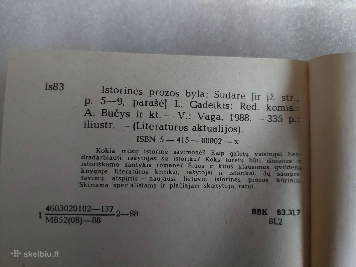 Istorinės prozos byla - nuotraukos Nr. 4