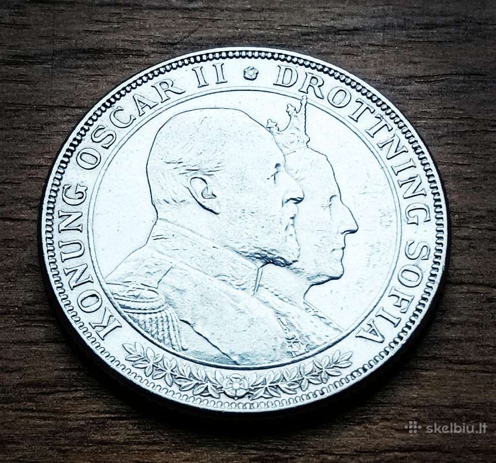 2 Švedijos kronos 1907 m. - nuotraukos Nr. 2