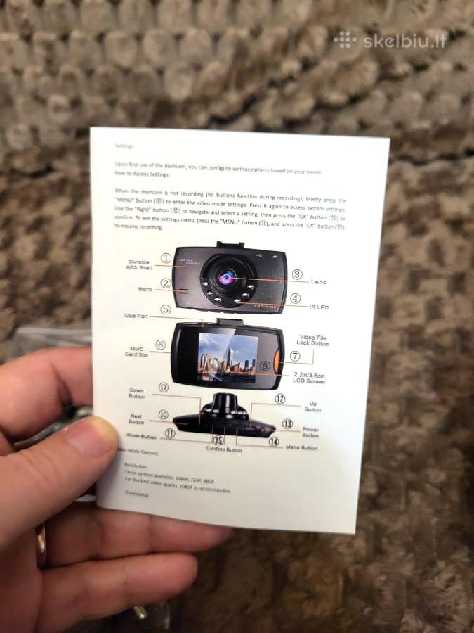 Automobilinis video registratorius