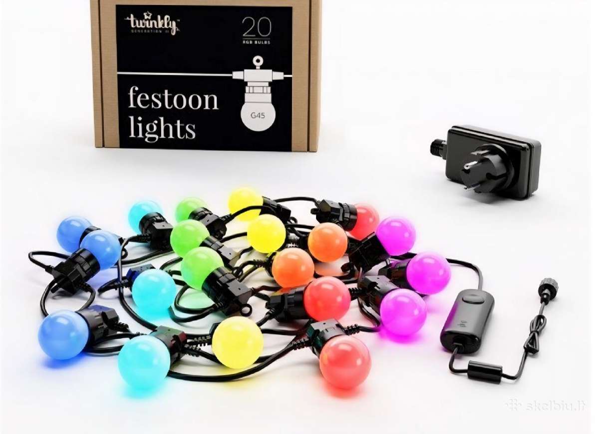 Išmanioji Twinkly Festoon LED šviesos girlianda