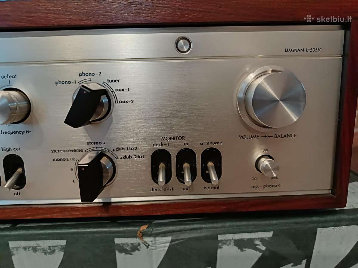Kolekcinis Luxman L-505v stiprintuvas - nuotraukos Nr. 16