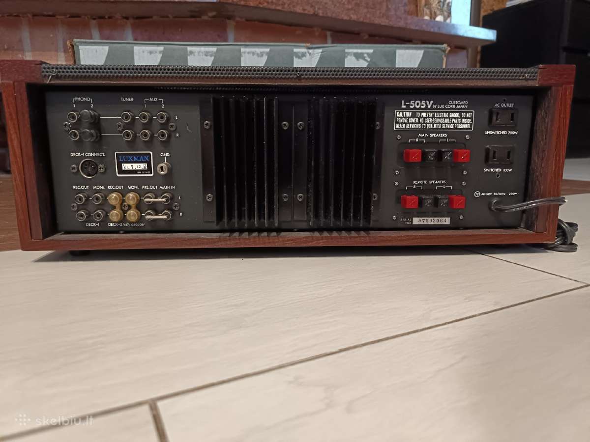 Kolekcinis Luxman L-505v stiprintuvas - nuotraukos Nr. 9