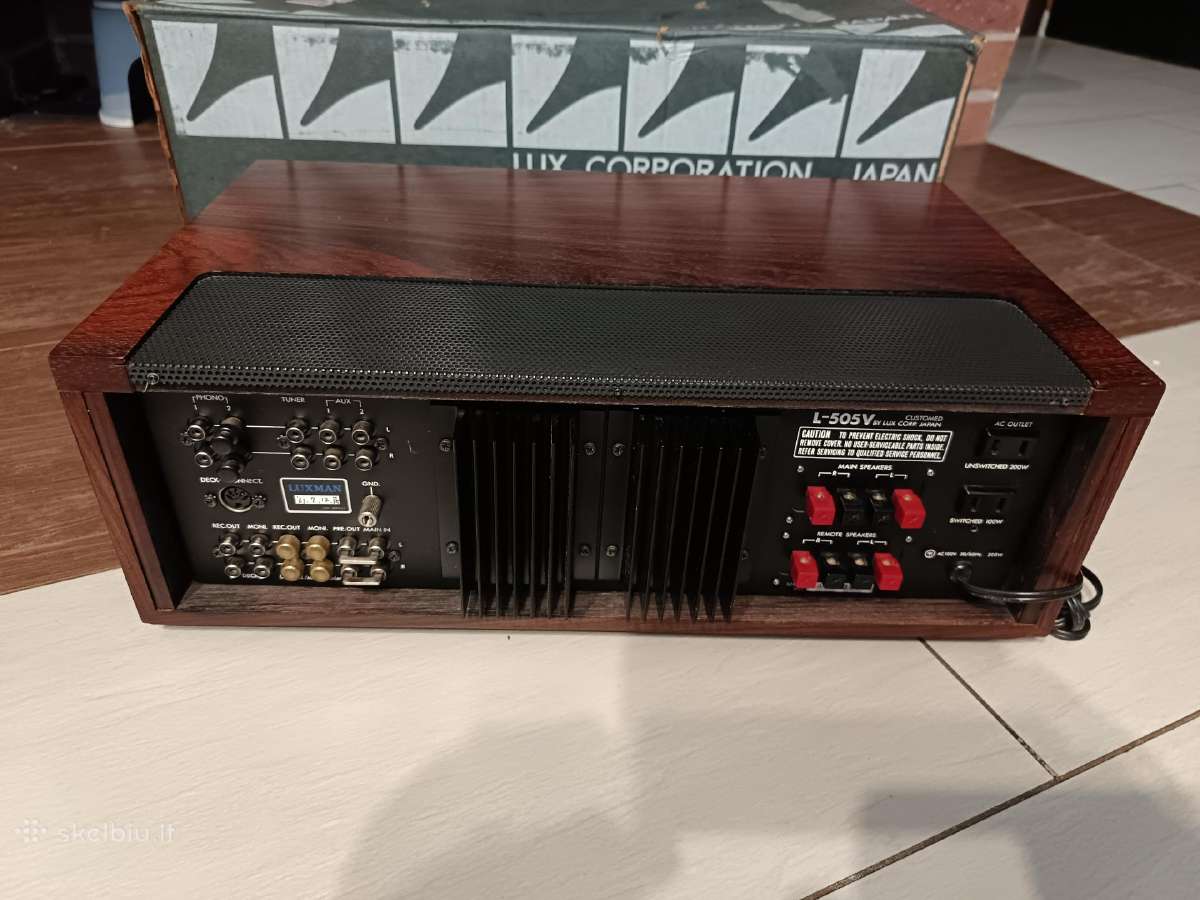 Kolekcinis Luxman L-505v stiprintuvas - nuotraukos Nr. 10