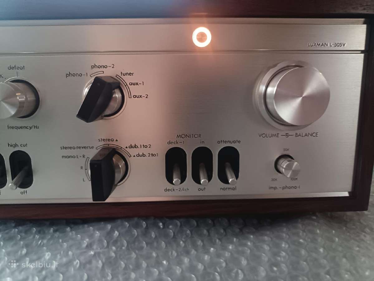 Kolekcinis Luxman L-505v stiprintuvas - nuotraukos Nr. 11