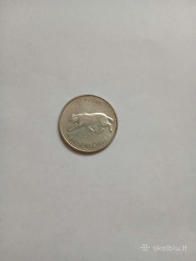 Canada 1962 25 Centai Sidabras