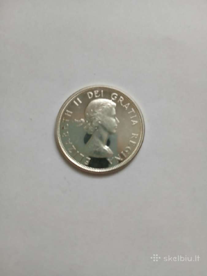 Sidabras Canada 1963 50 Centai