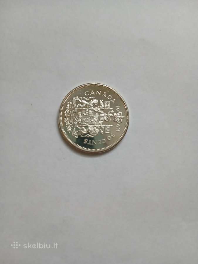 Sidabras Canada 1963 50 Centai - nuotraukos Nr. 2
