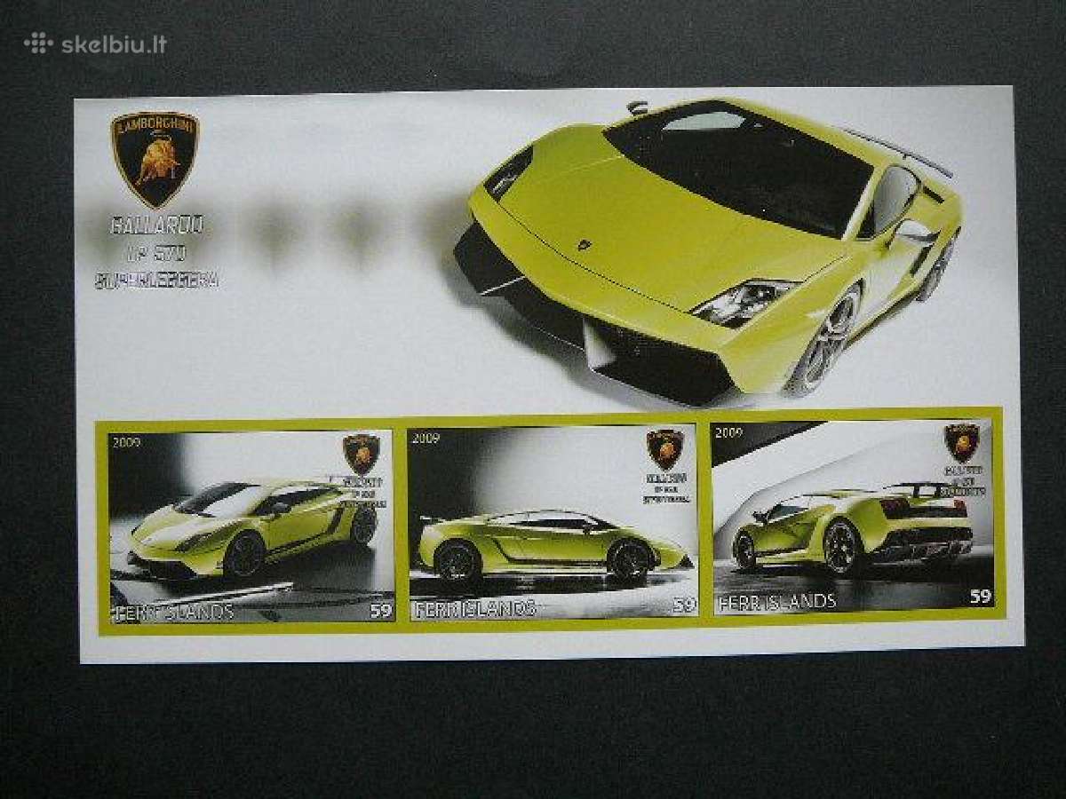 Automobiliai Lamborghini 2009 Mnh abg956