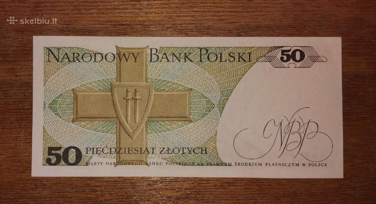 Lenkijos 50 zlotų banknotas - nuotraukos Nr. 2