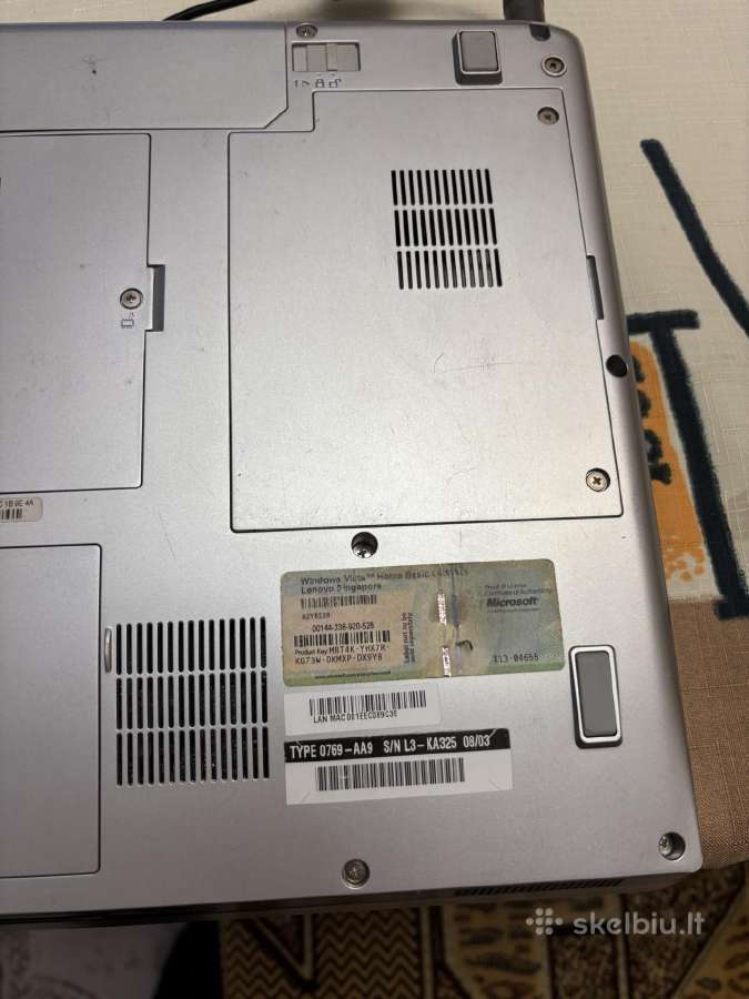 Parduodami nešiojami kompiuteriai Lenovo 0769, Hp - nuotraukos Nr. 9