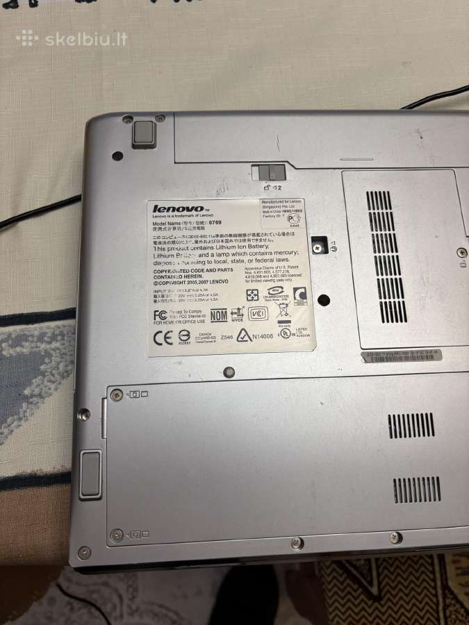 Parduodami nešiojami kompiuteriai Lenovo 0769, Hp - nuotraukos Nr. 10