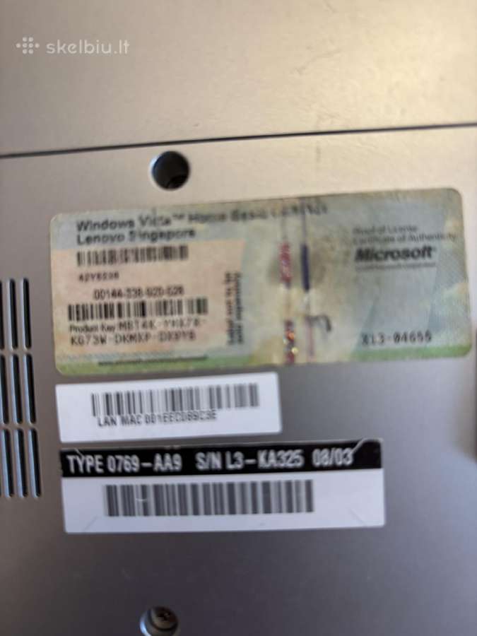 Parduodami nešiojami kompiuteriai Lenovo 0769, Hp - nuotraukos Nr. 15
