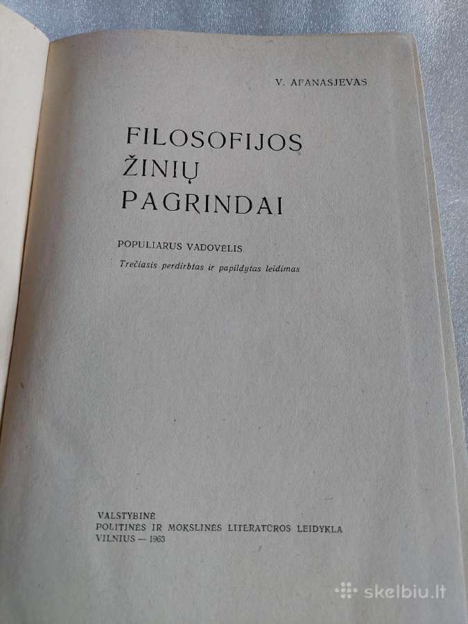 Filosofijos žinių pagrindai - nuotraukos Nr. 2