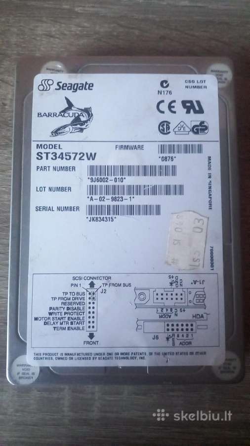 Scsi Seagate HDD su scsi kontroleriu - nuotraukos Nr. 2