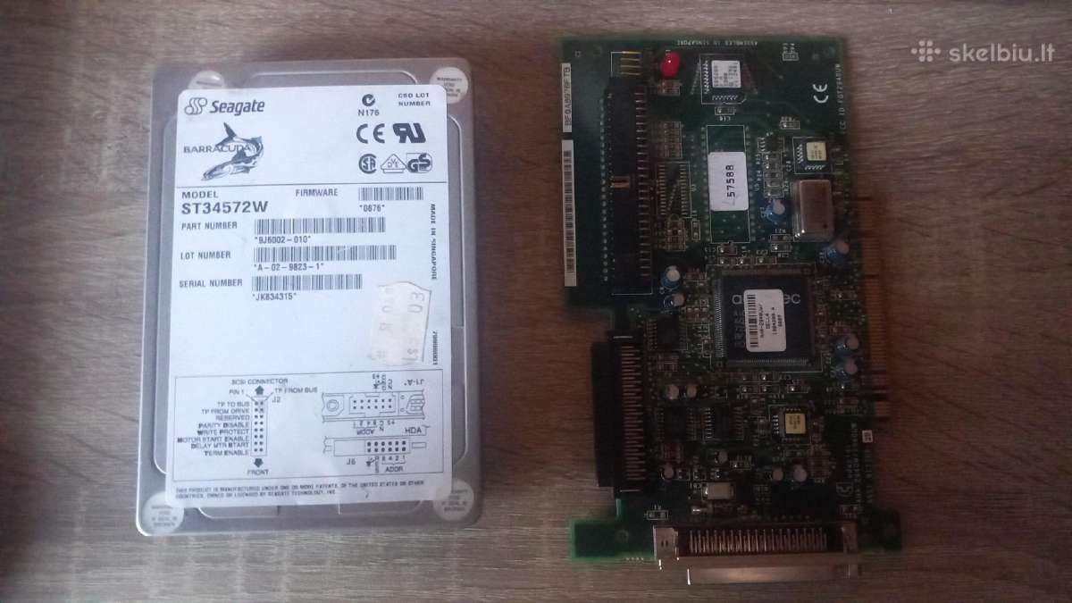 Scsi Seagate HDD su scsi kontroleriu