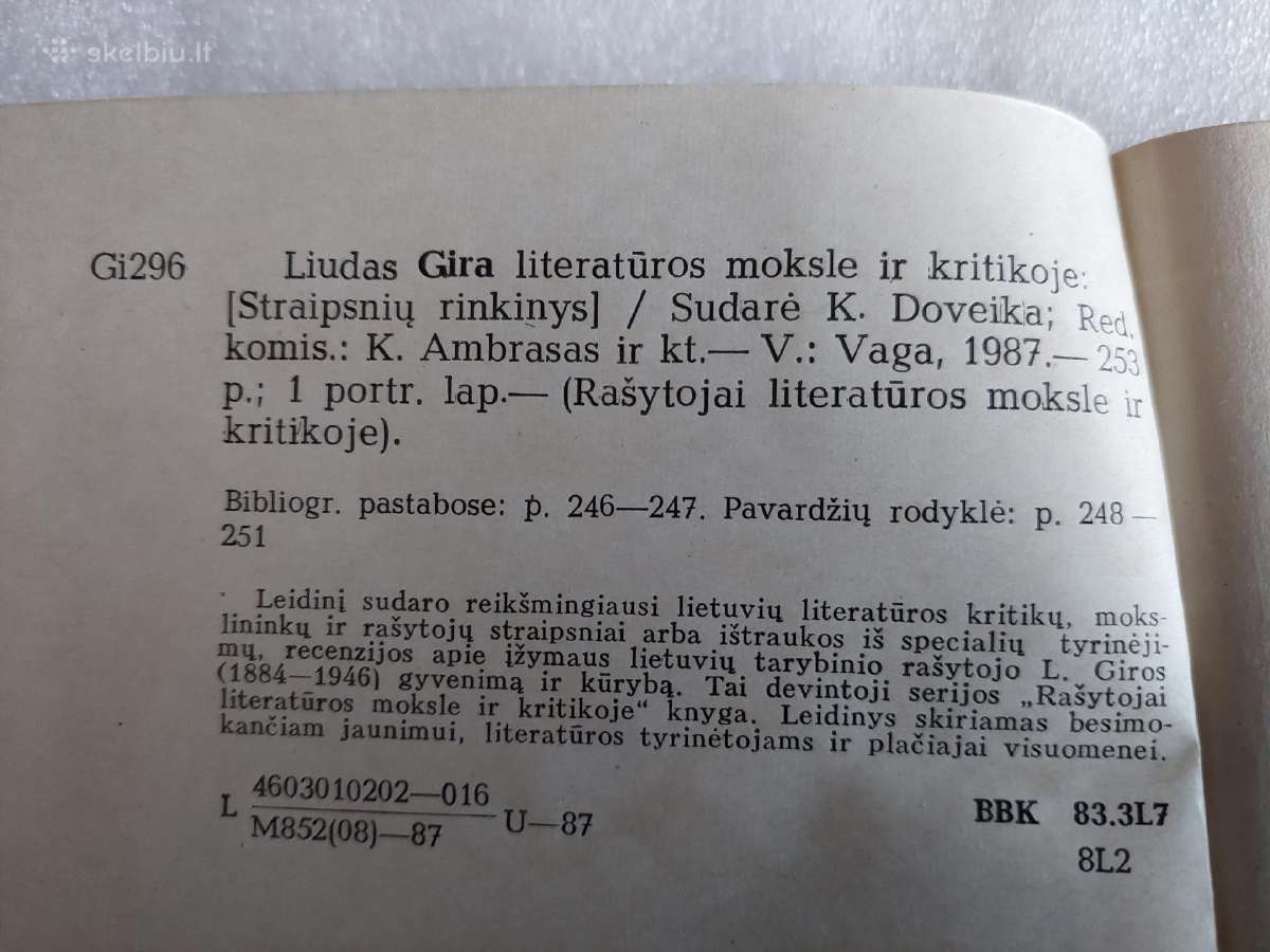 Liudas Gira literatūros moksle ir kritikoje - nuotraukos Nr. 4