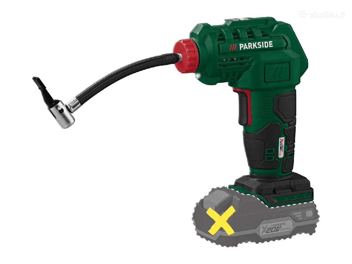 Parkside akumuliatorinės 20v oro pompos - nuotraukos Nr. 3