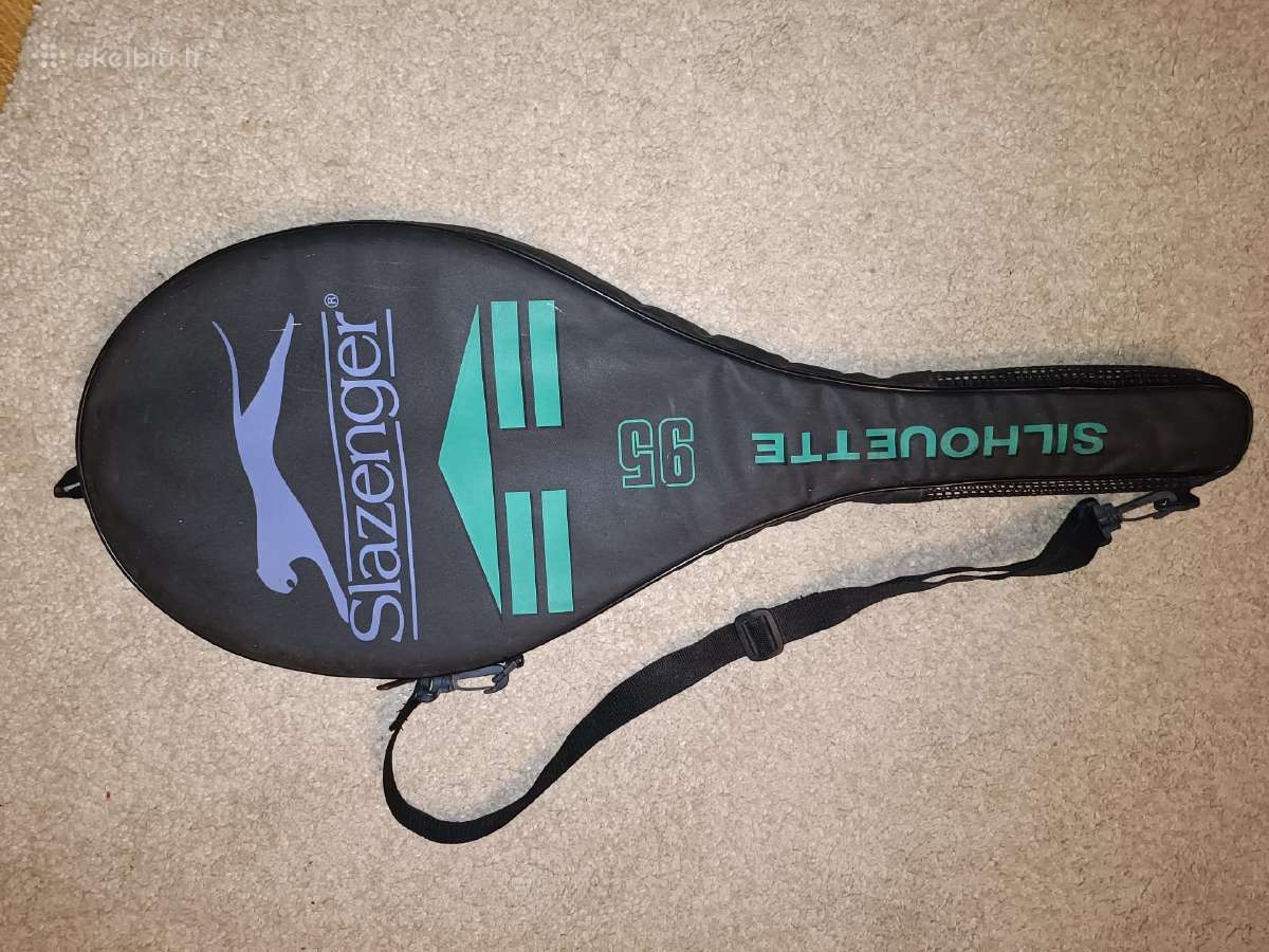 Slazenger Silhouette 95 vintažinė raketė dėkle - nuotraukos Nr. 2