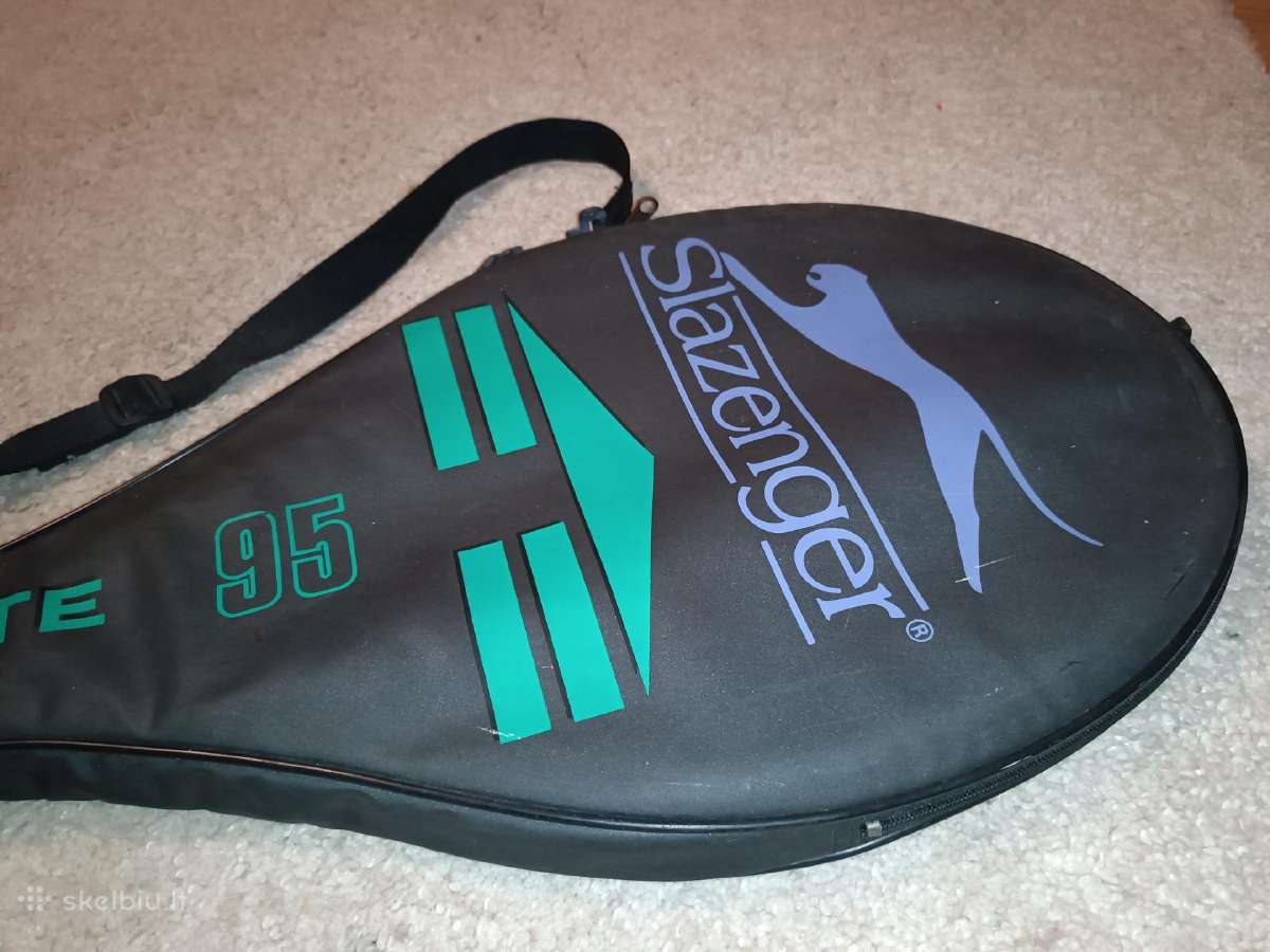 Slazenger Silhouette 95 vintažinė raketė dėkle - nuotraukos Nr. 4
