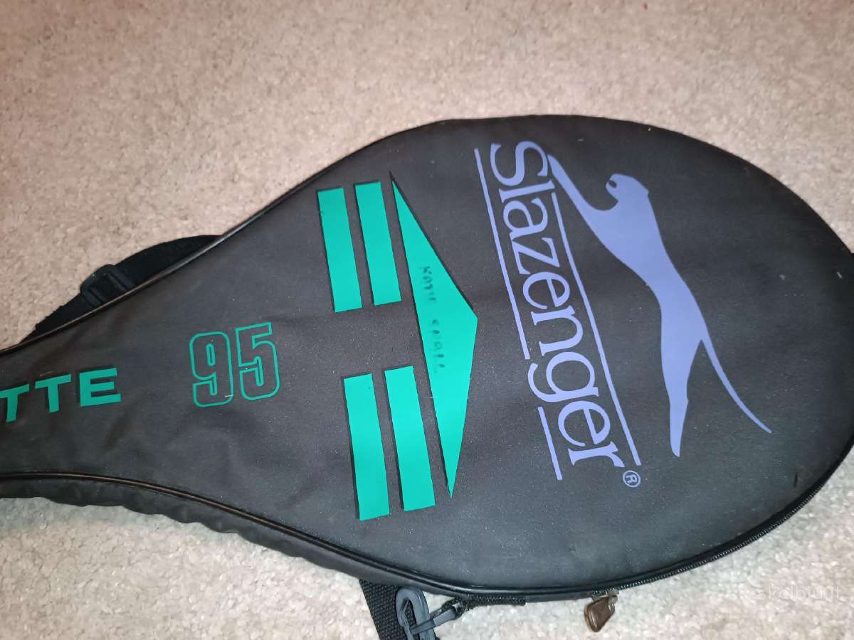 Slazenger Silhouette 95 vintažinė raketė dėkle - nuotraukos Nr. 9
