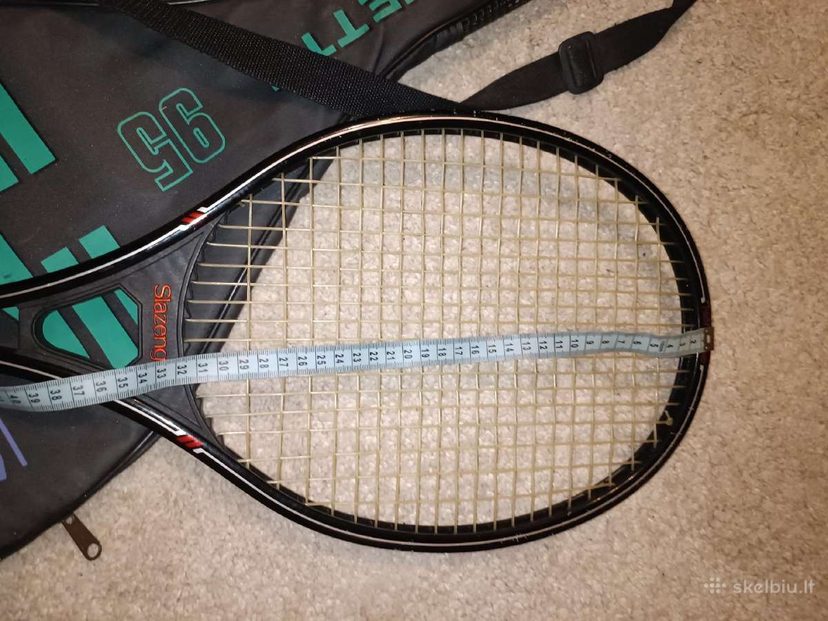 Slazenger Silhouette 95 vintažinė raketė dėkle - nuotraukos Nr. 19