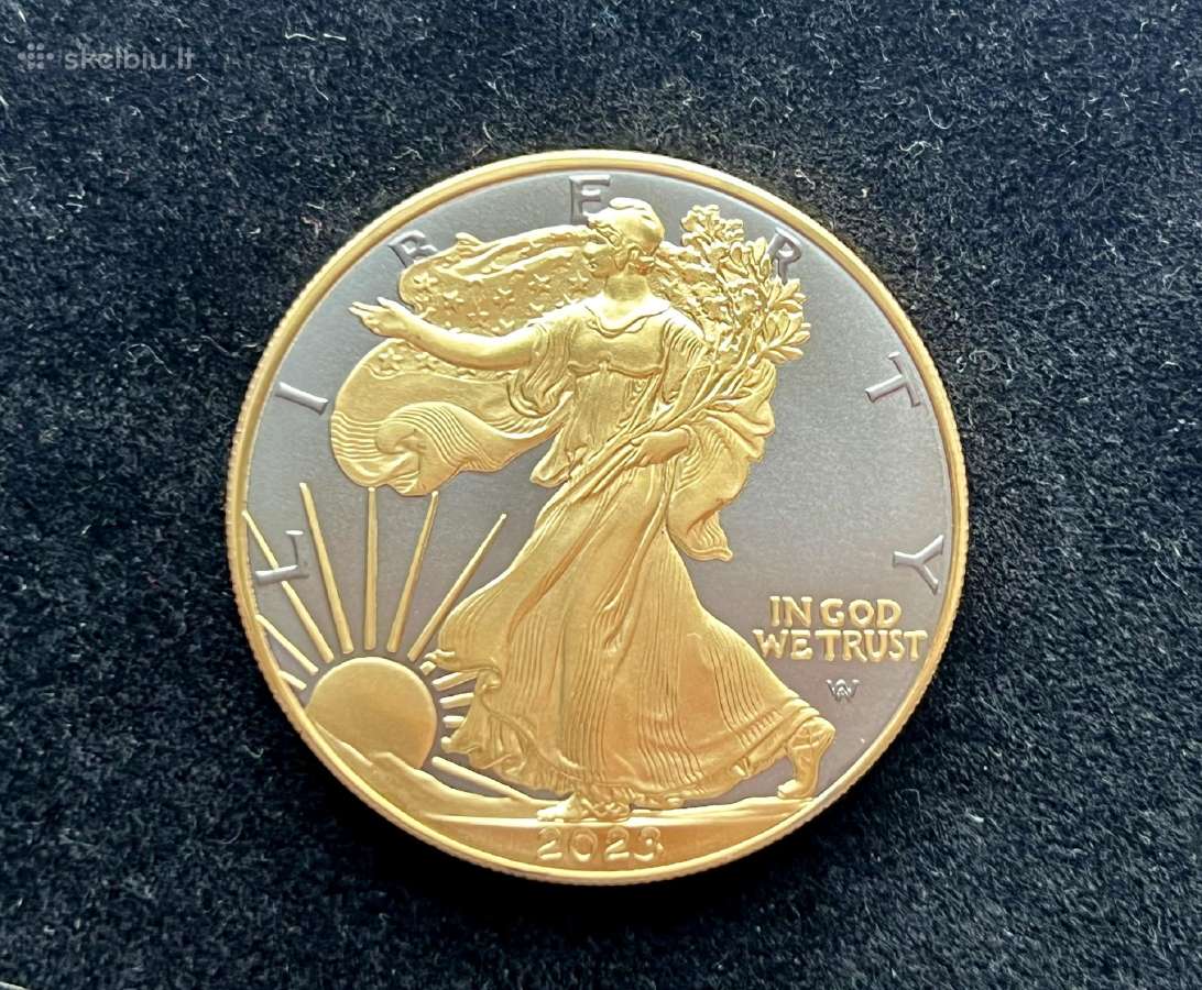 American silver eagle 1oz Ruthenium + Gold