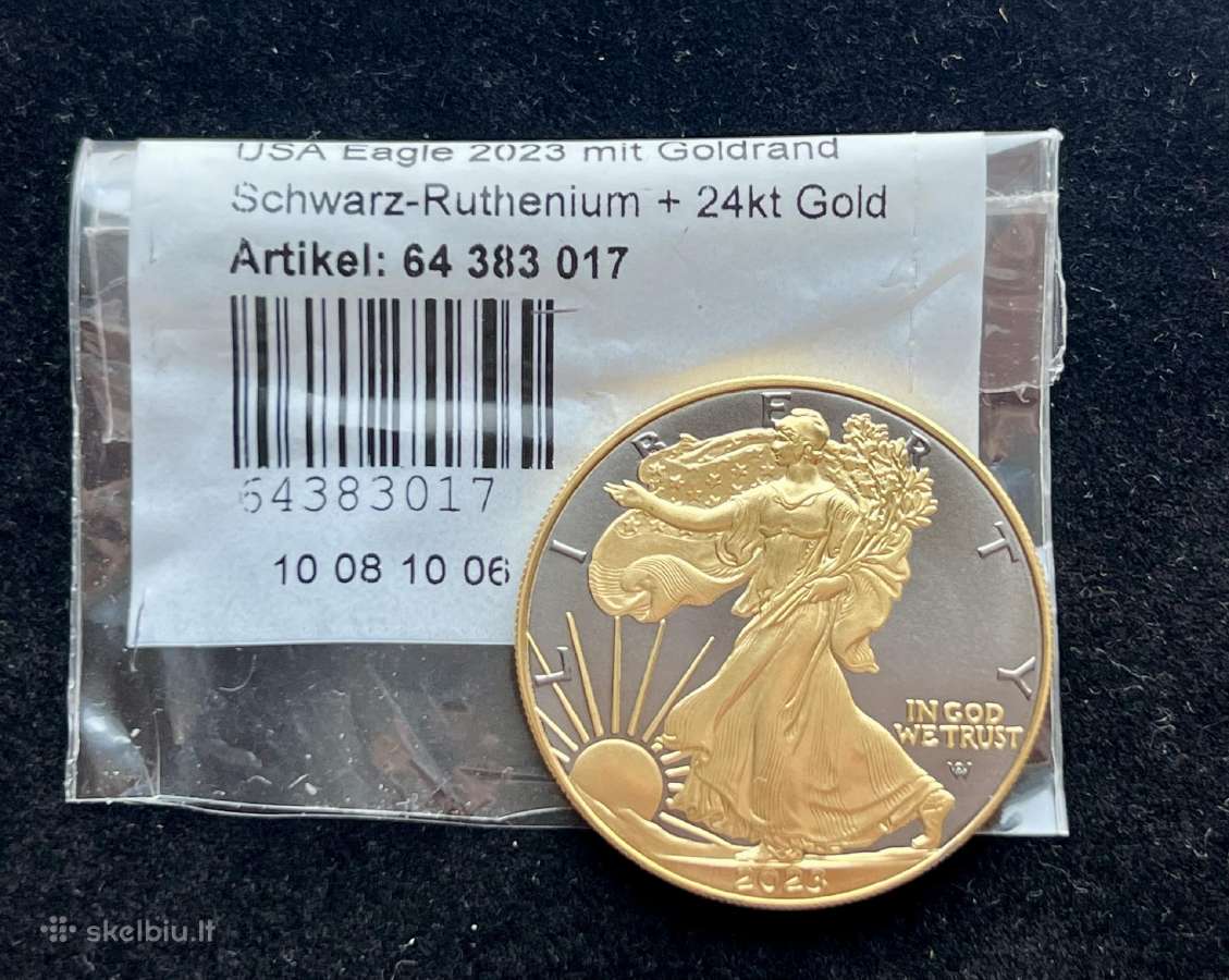 American silver eagle 1oz Ruthenium + Gold - nuotraukos Nr. 4