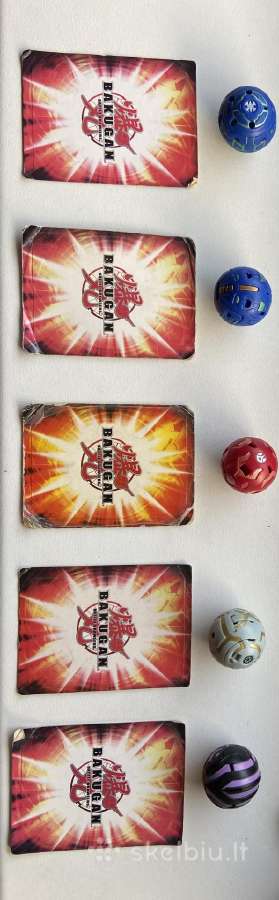 Bakuganai figūrėlės ir kortos