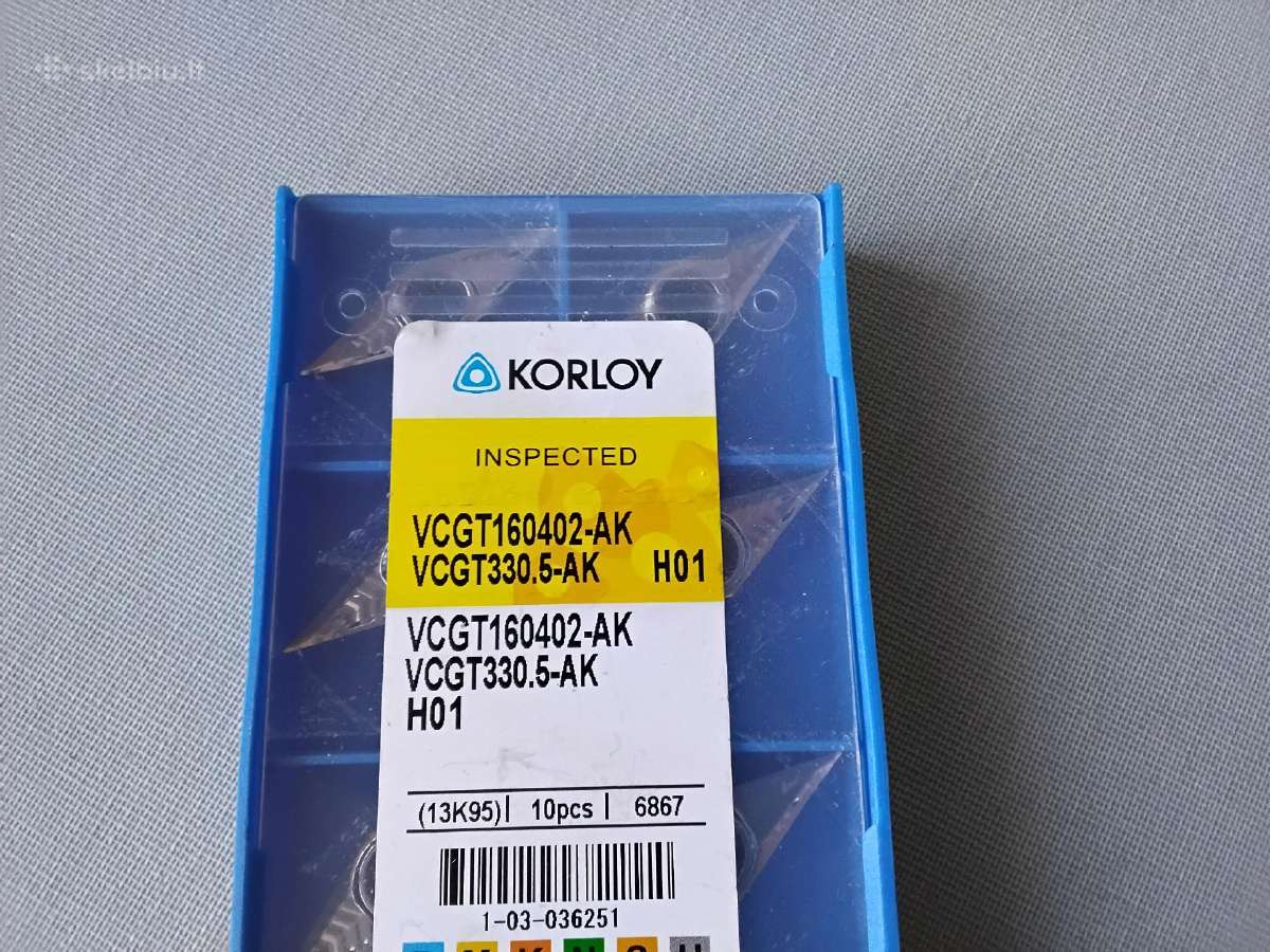 Tekinimo plokštelė kietmetalinė - nuotraukos Nr. 4