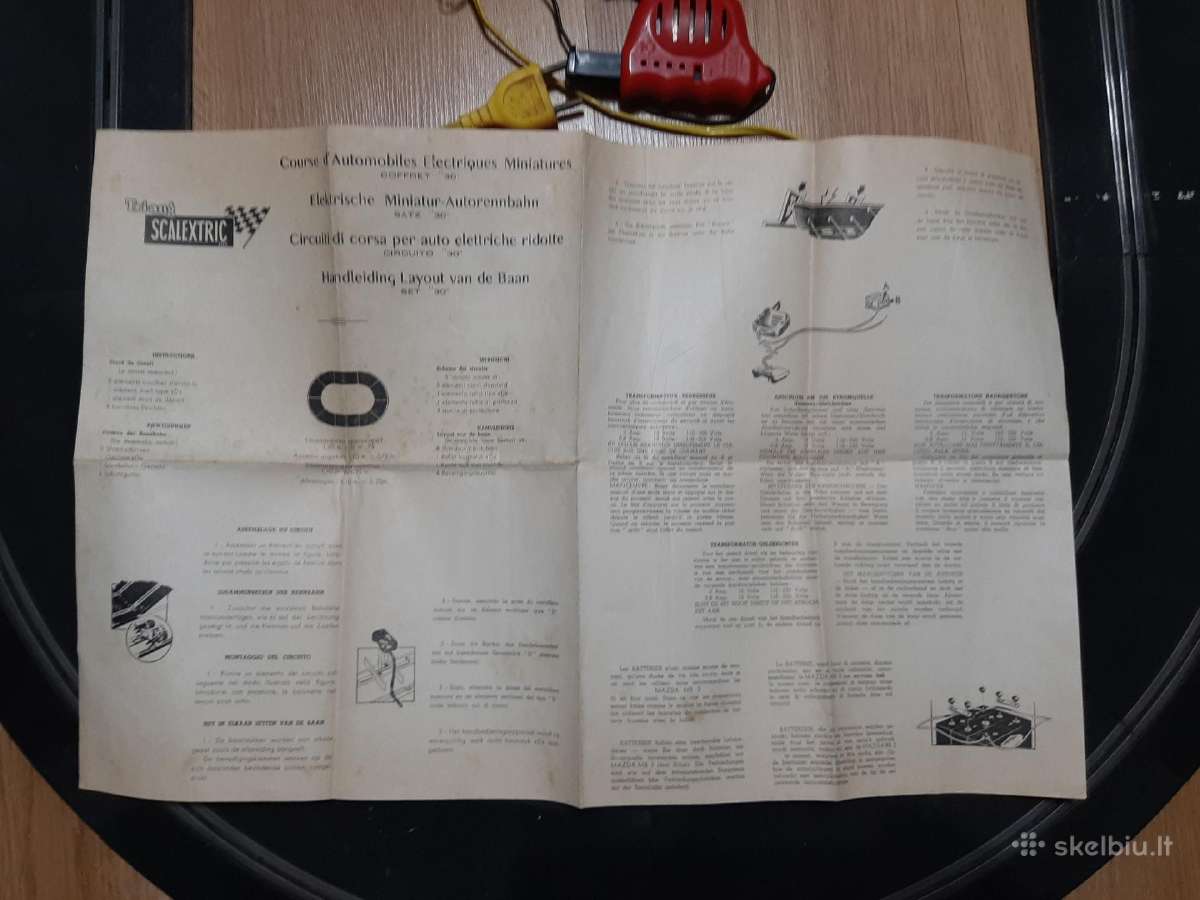 Stendinių modelių trasos rinkinys Scalextric, 1960 - nuotraukos Nr. 6