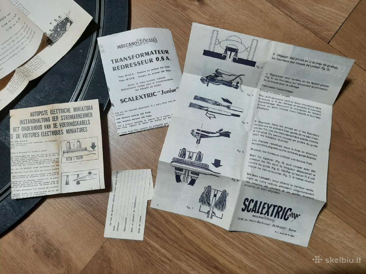 Stendinių modelių trasos rinkinys Scalextric, 1960 - nuotraukos Nr. 8
