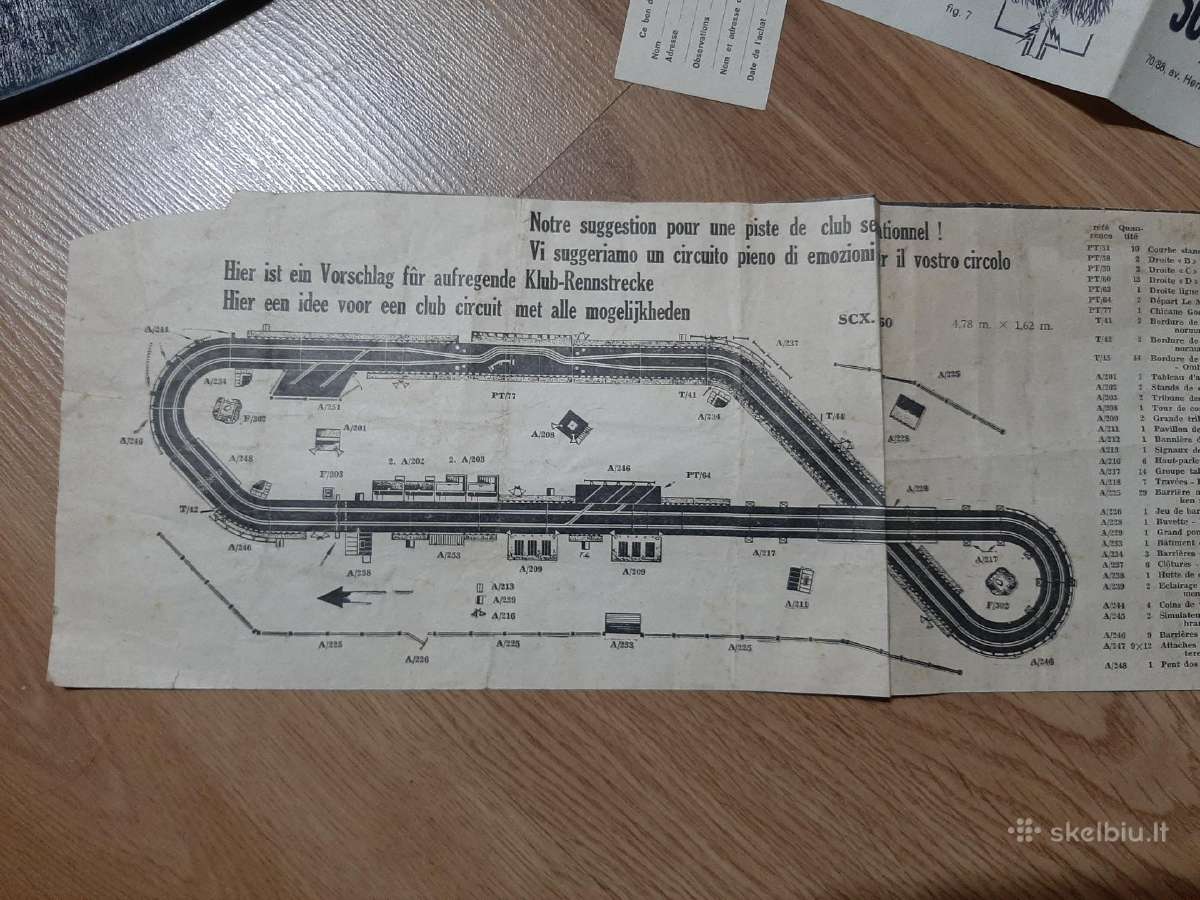 Stendinių modelių trasos rinkinys Scalextric, 1960 - nuotraukos Nr. 9