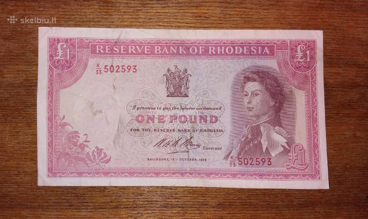 Rodežos 1 $ banknotas