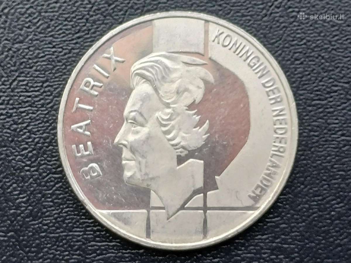 10 guldenų 1994m. Nyderlandai 15g. sidabras 720 - nuotraukos Nr. 2