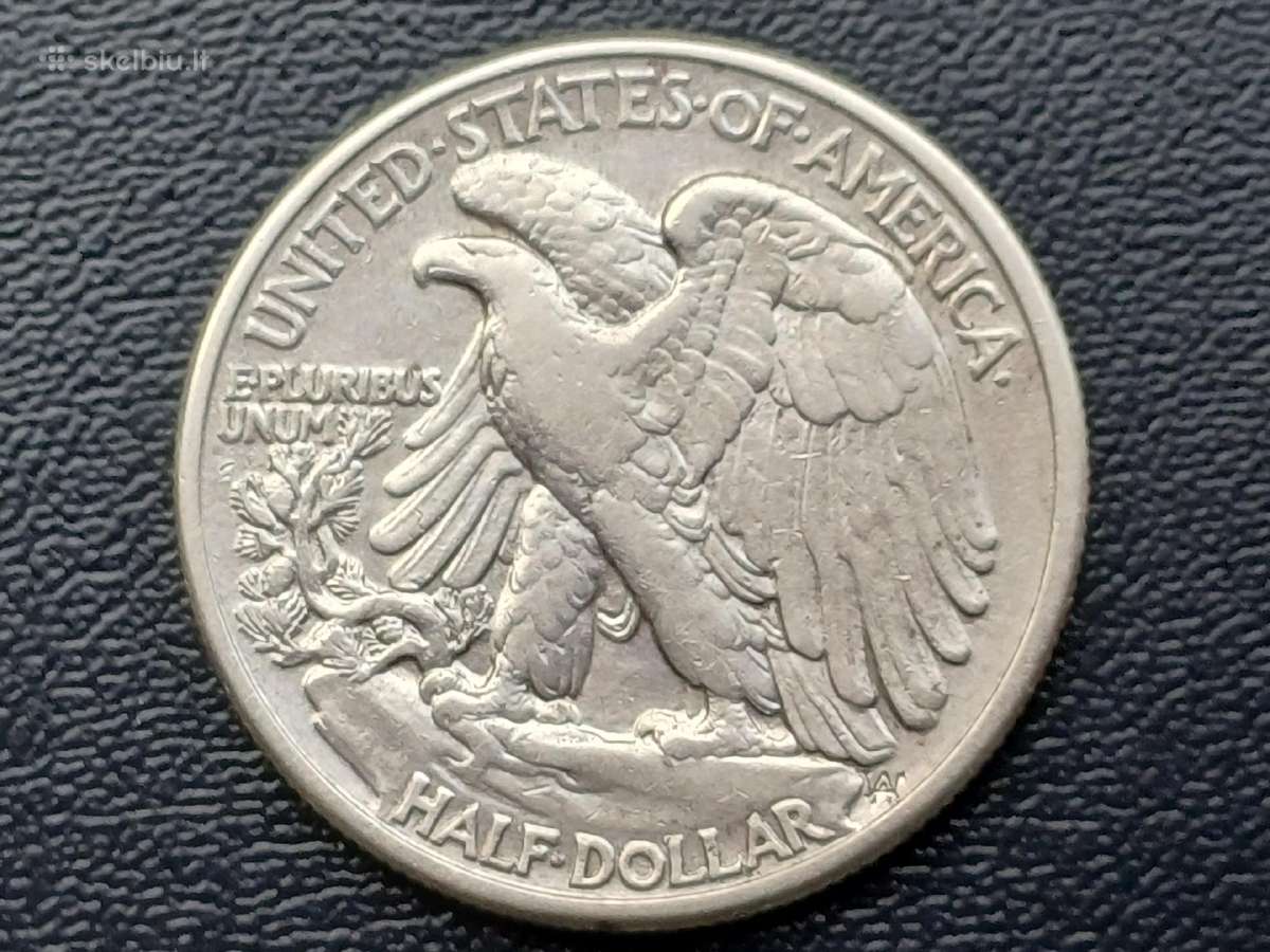 Puse dolerio 1942m. JAV sidabras 900