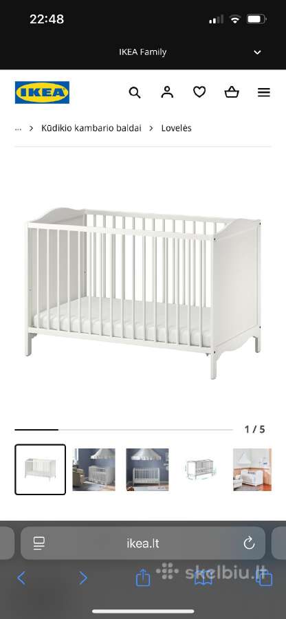 Vaikiška lovelė Ikea