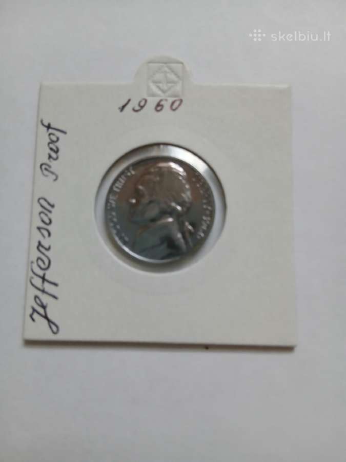 JAV 1960 Jefferson 5 Centai Proof Dcam