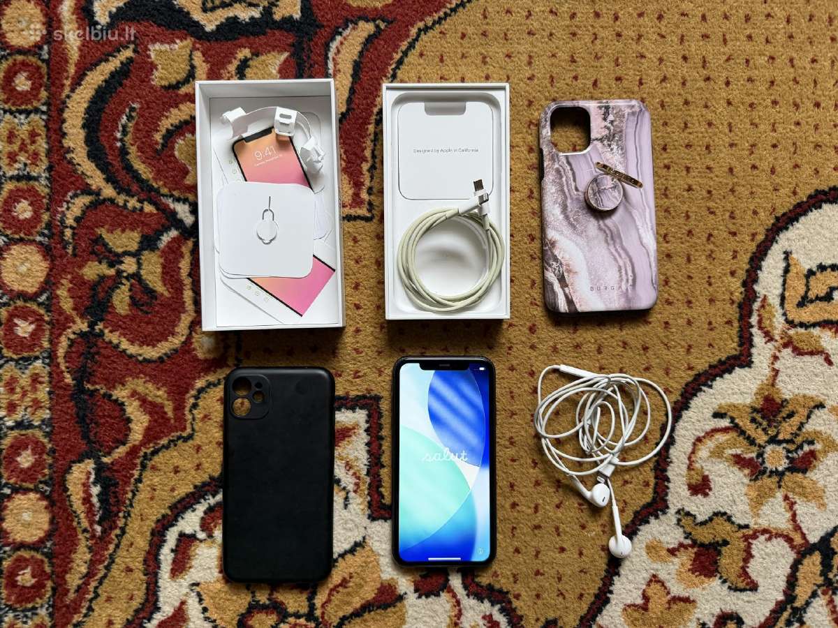 Naudotas iPhone 11 64gb, baterija 83%