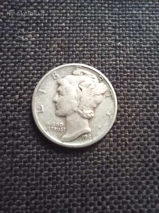 One dime 1941 m. - nuotraukos Nr. 2