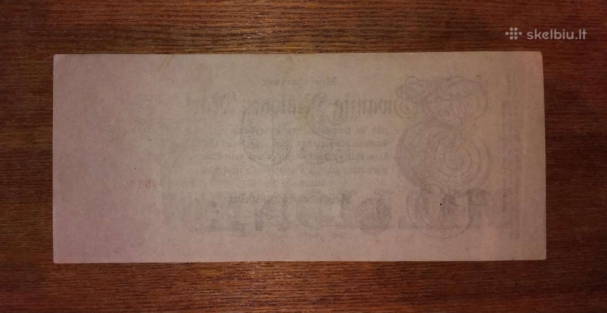 Vokietijos 20 mln markių banknotas - nuotraukos Nr. 2