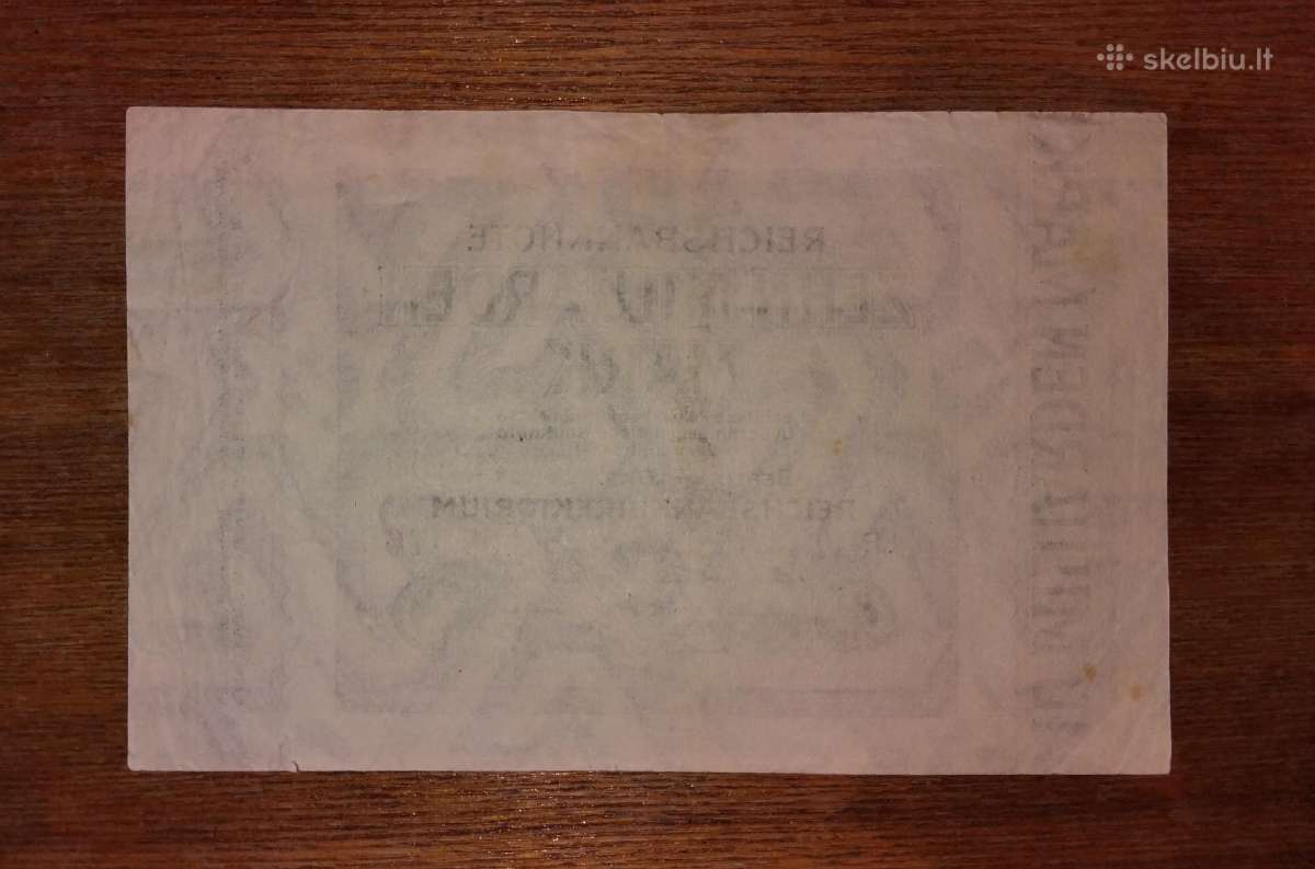 Vokietijos 10 mlrd markių banknotas - nuotraukos Nr. 2