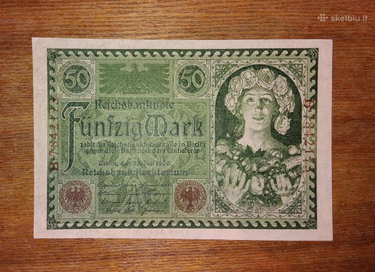 Vokietijos 50 markių banknotas